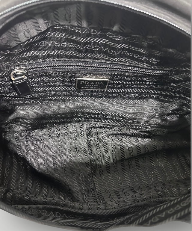 Prada Black Bowling Bag, Early 2000s