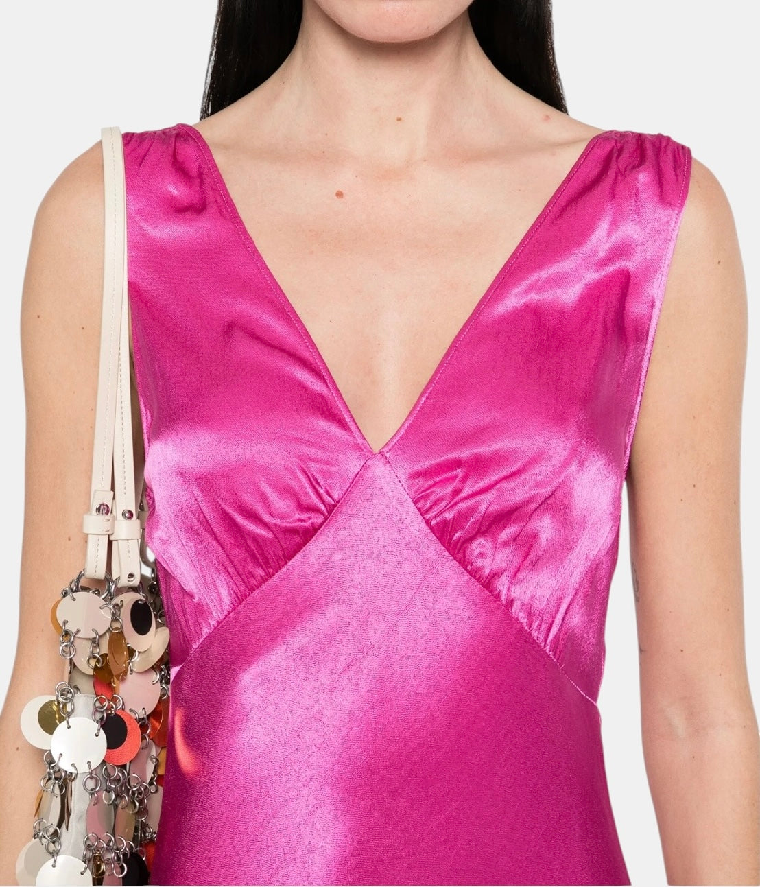 RIXO Fuchsia Midi Dress