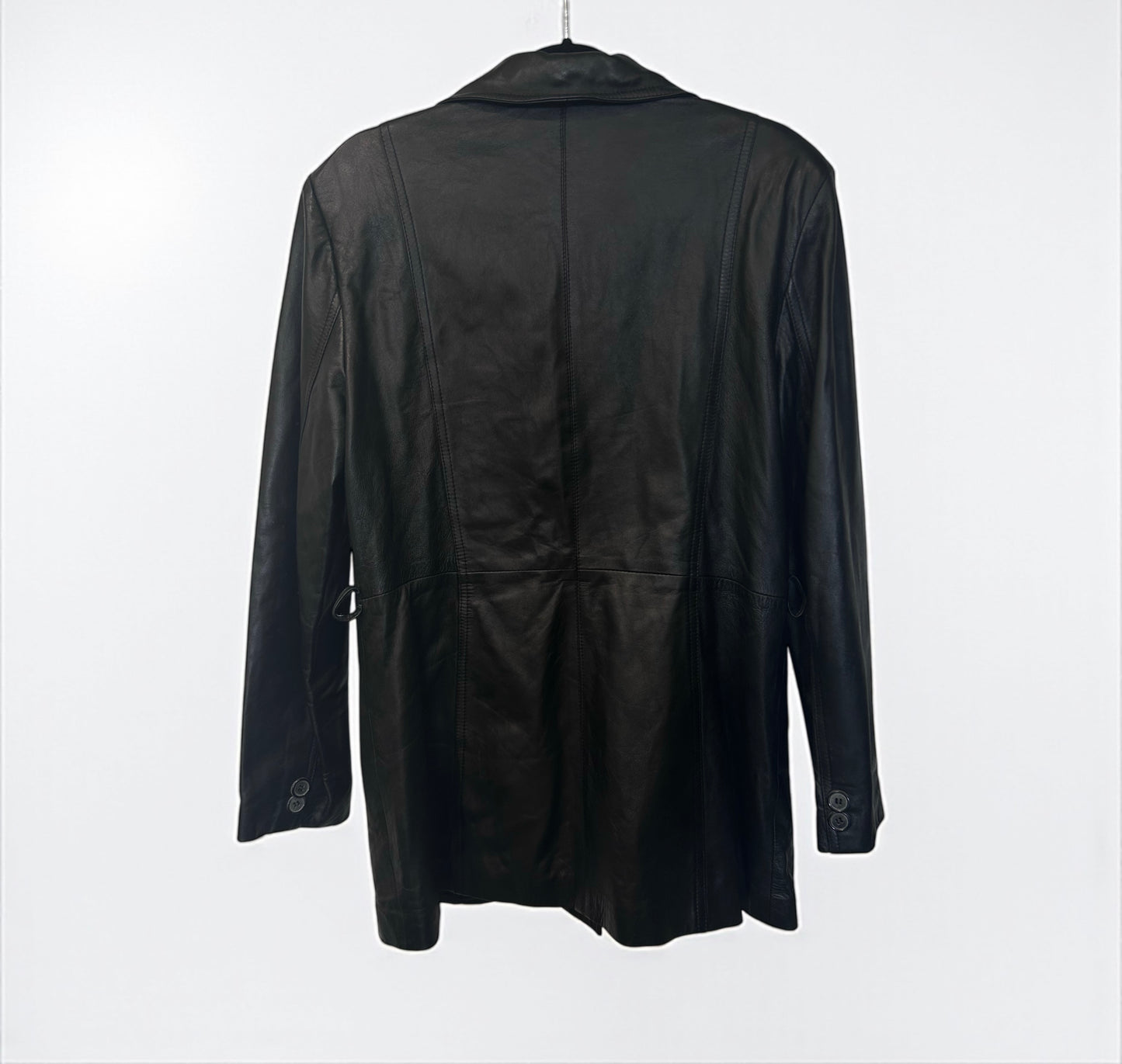 Vintage Nina Leather Belted Jacket