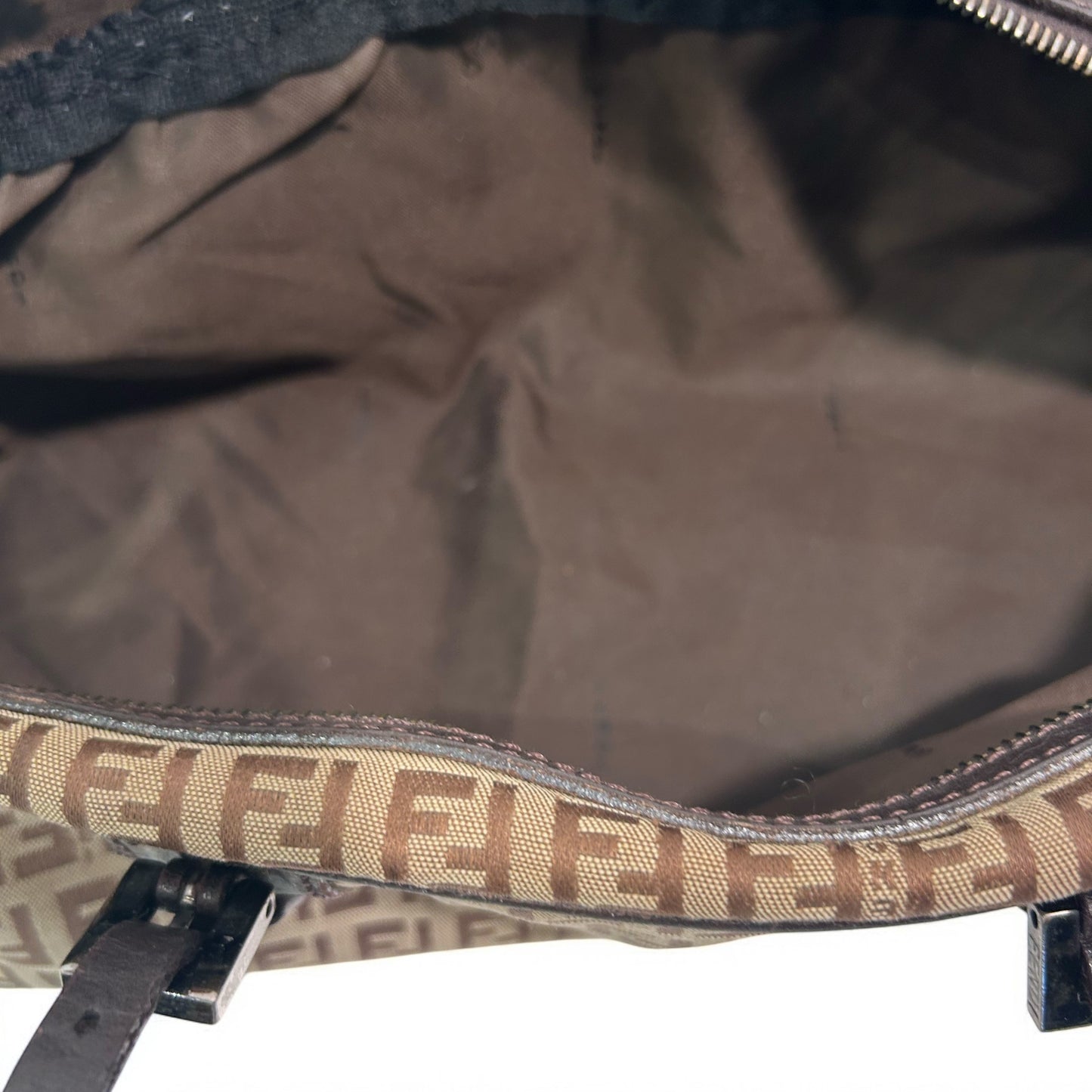 Vintage Fendi Brown Zucchino Handbag