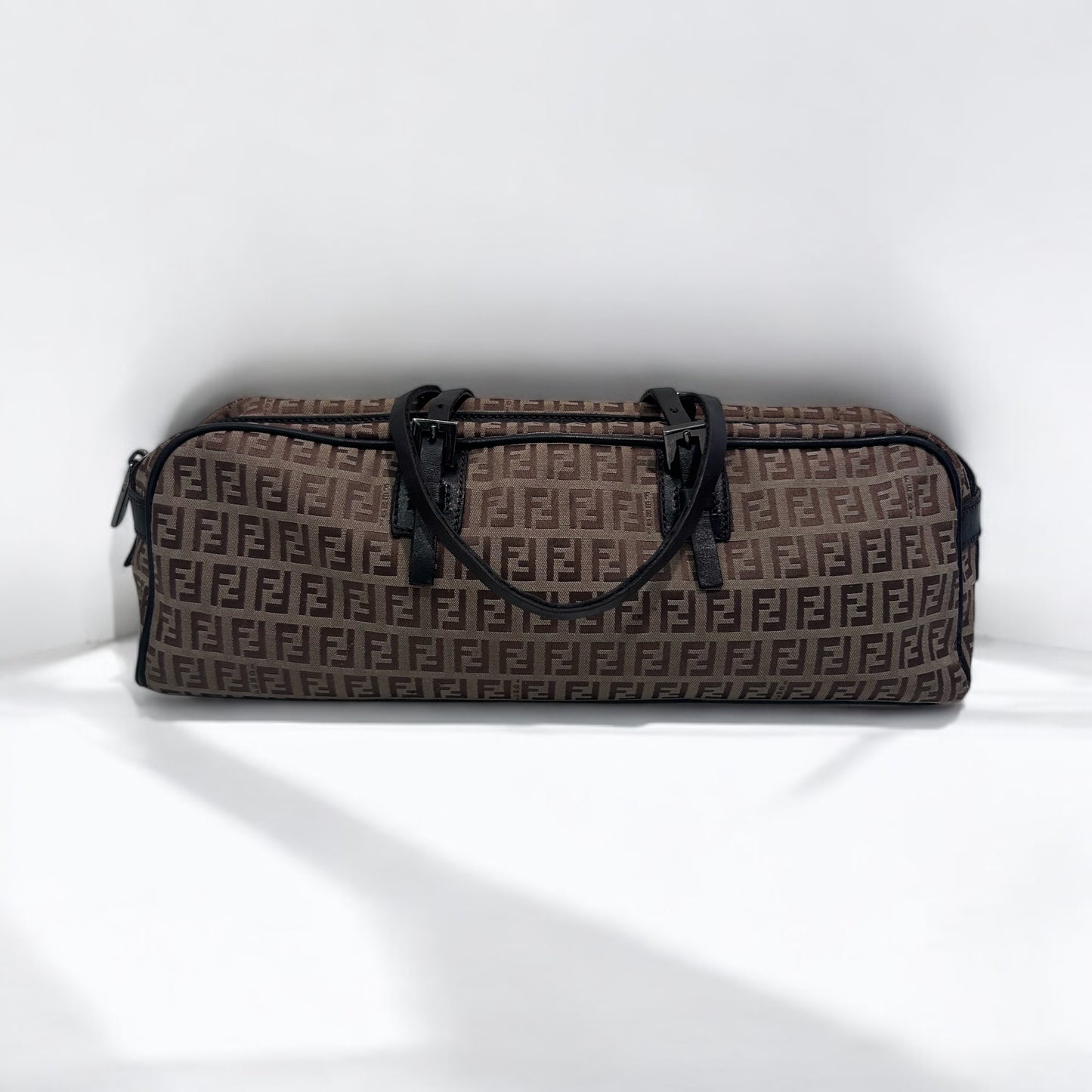 Vintage Fendi Brown Zucchino Handbag