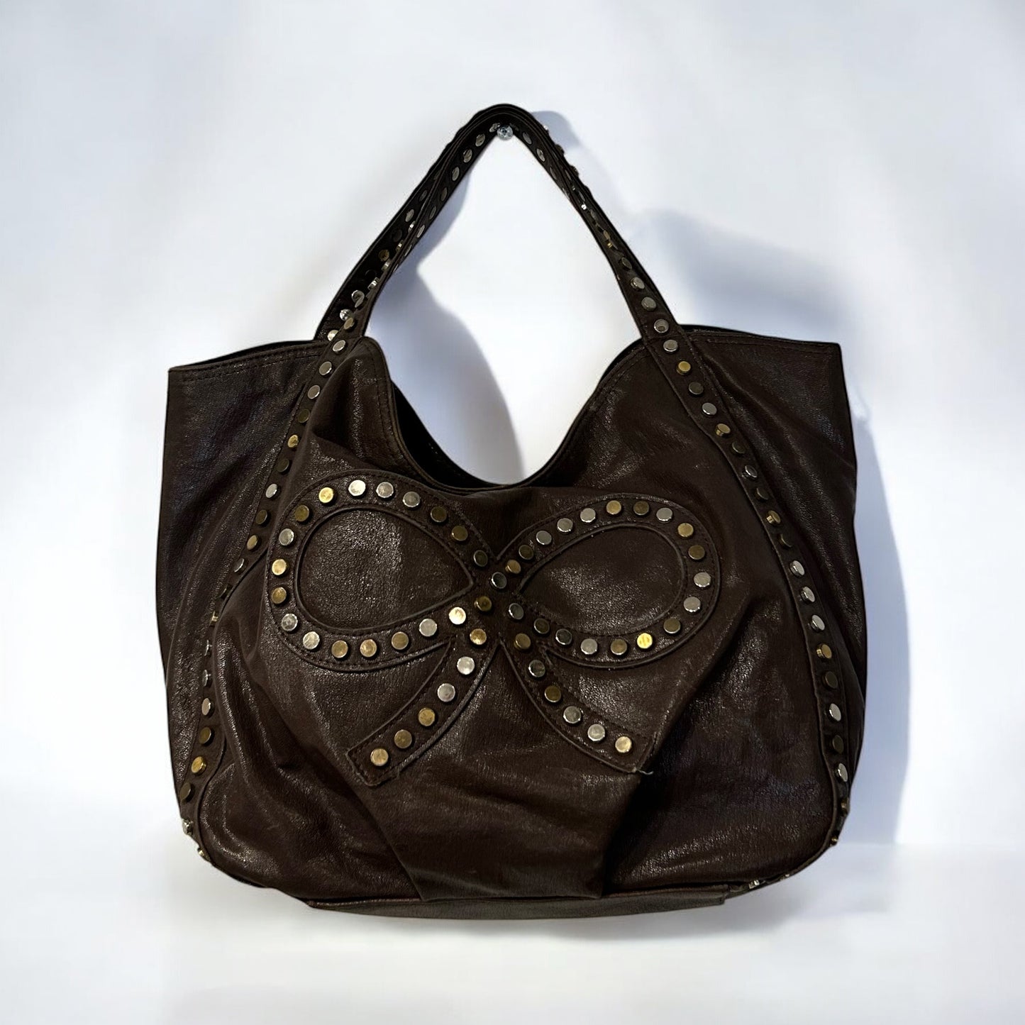 Y2K Faux Leather Hobo Bag
