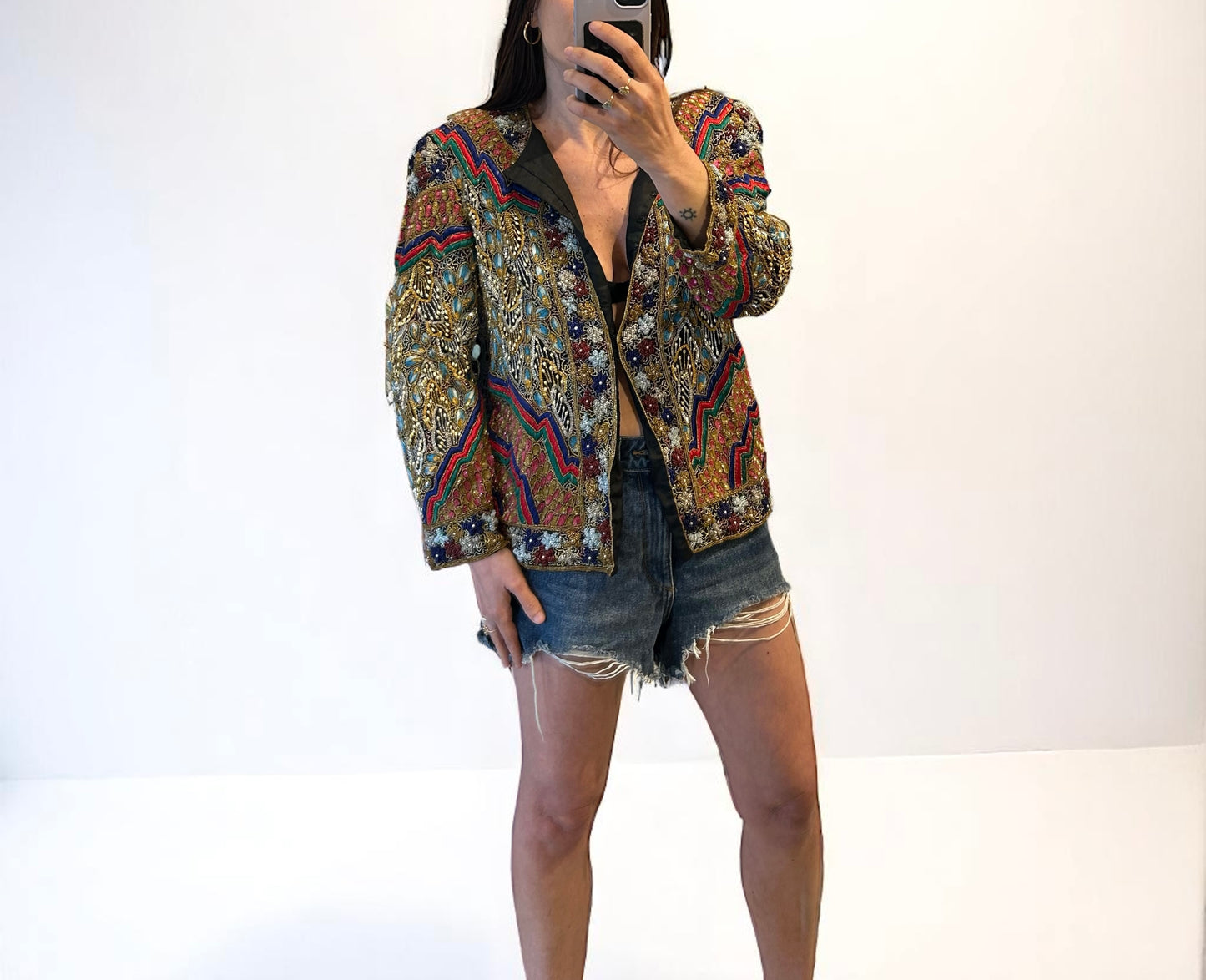 Vintage hand made beaded jacket