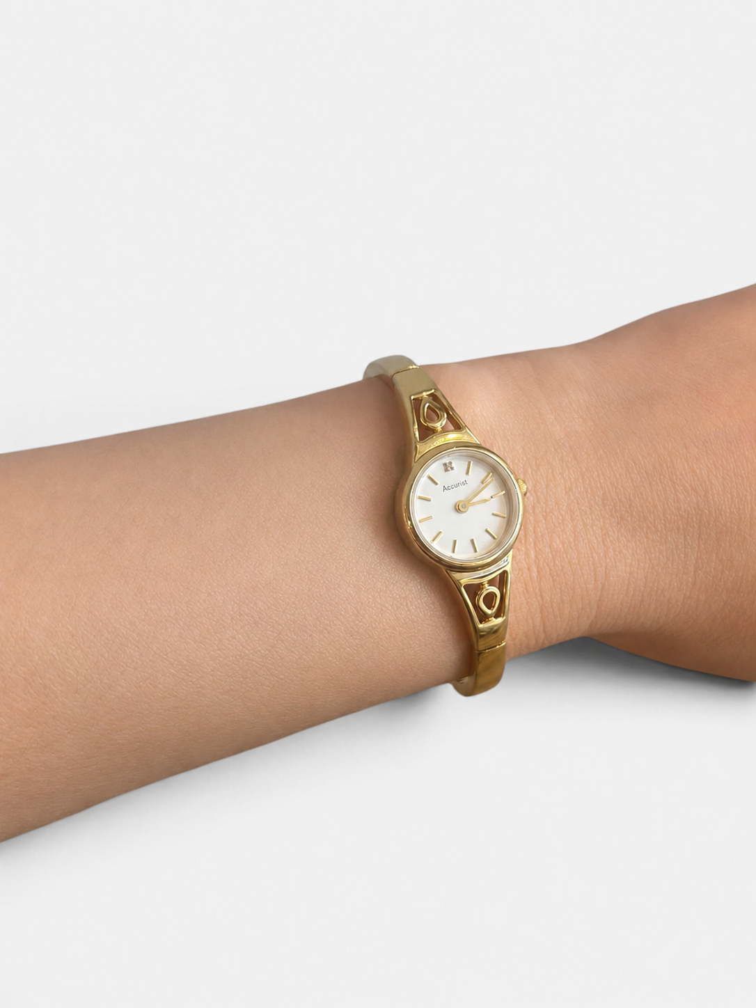 Vintage Accurist Gold-Plated Bracelet Watch| 1990s
