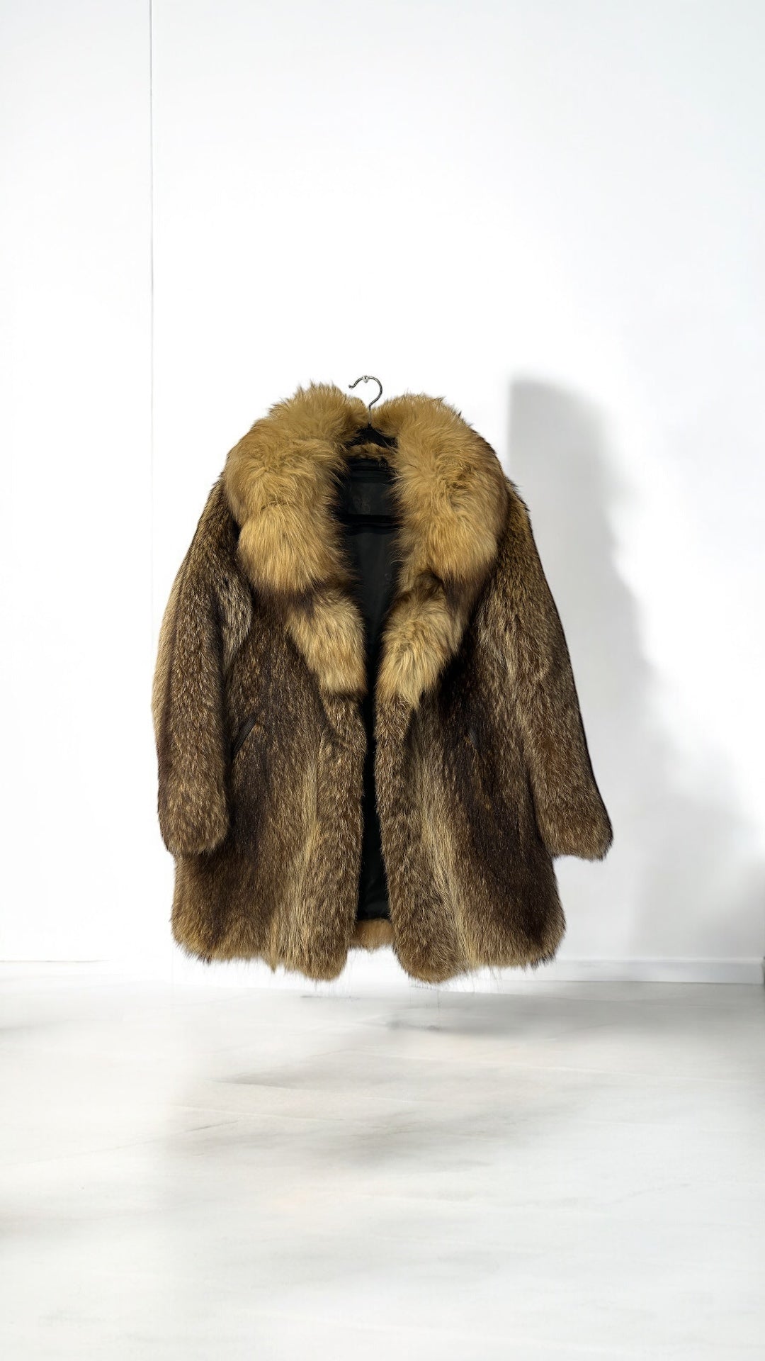 Vintage Real Fur Collar Coat