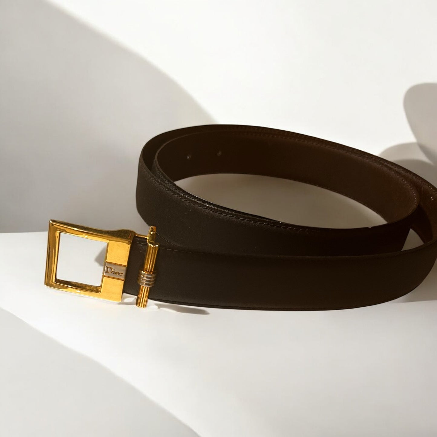 Vintage Dior Gold Buckle belt
