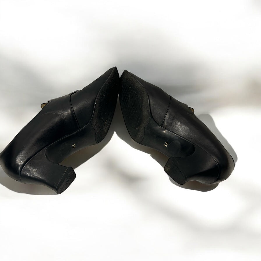 Vintage YSL Heeled Loafers