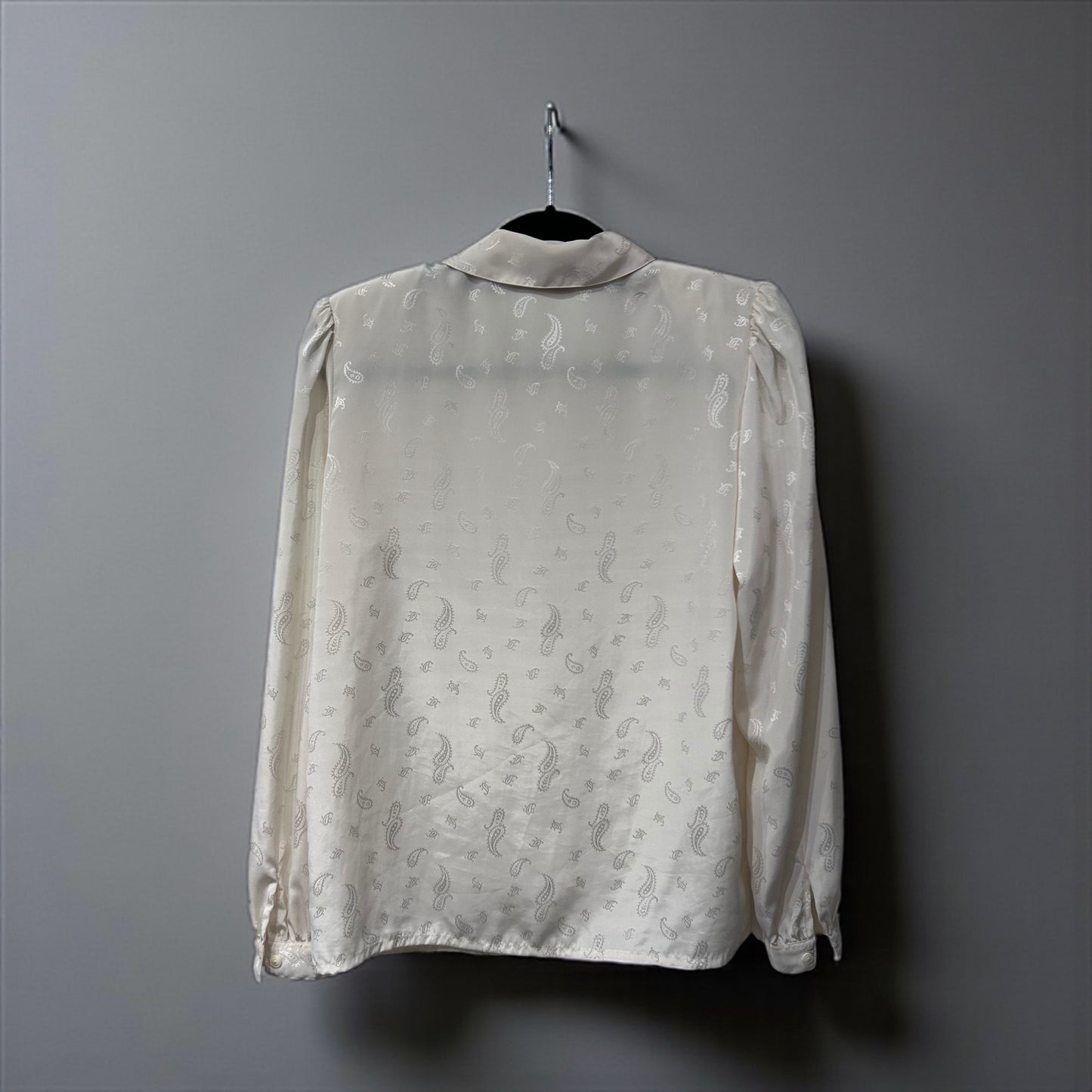 Vintage Cream Paisley Blouse