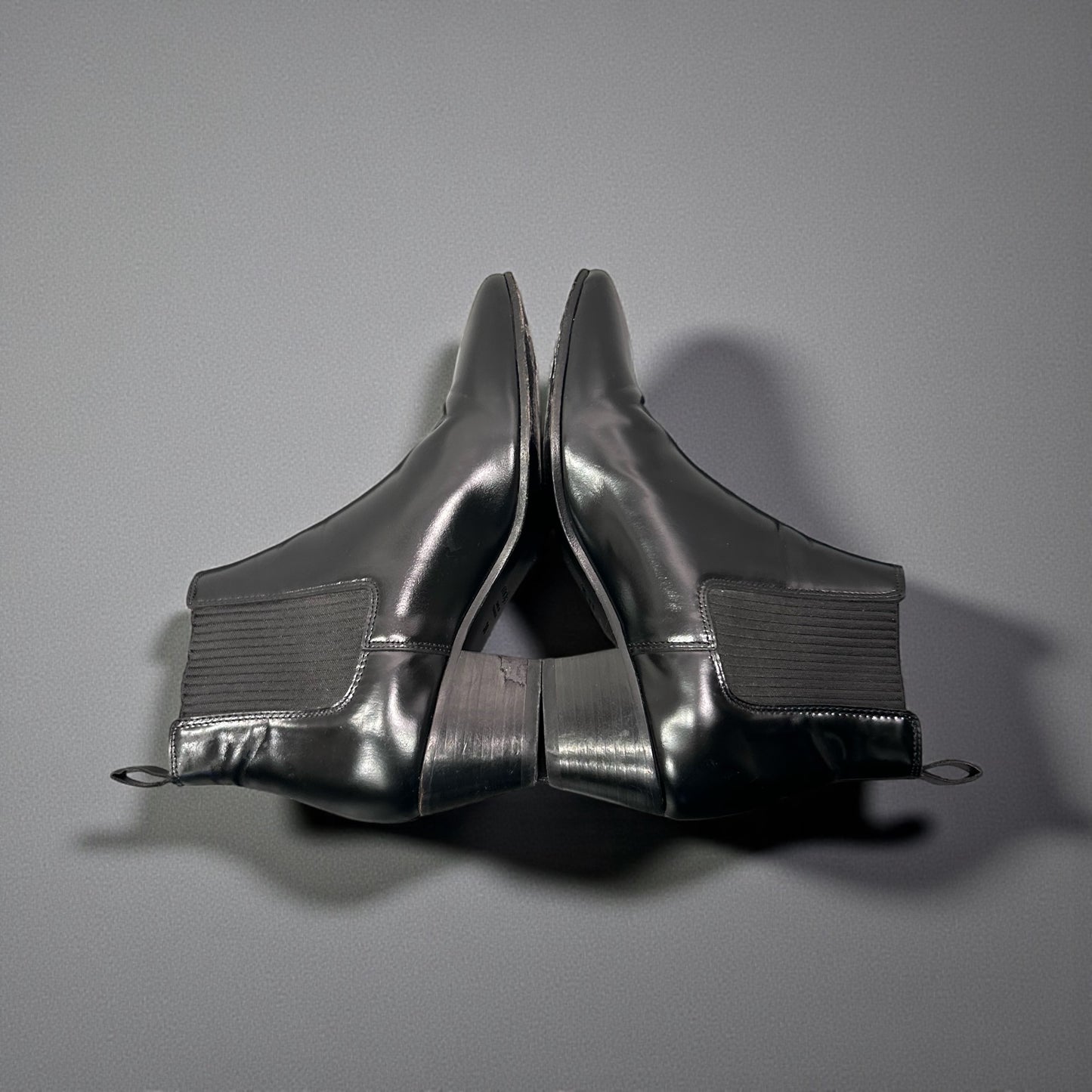 Maje Black Leather Chelsea Boots