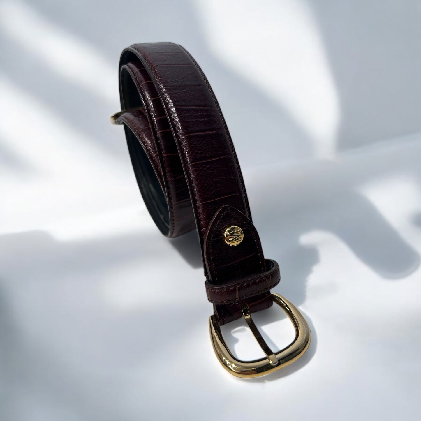 Vintage Moschino Leather Belt