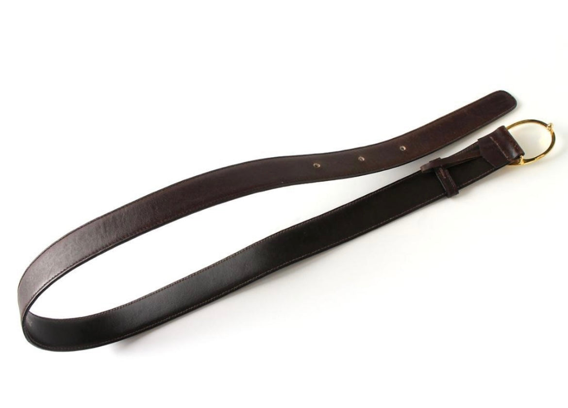 Vintage Gucci Dark brown leather belt