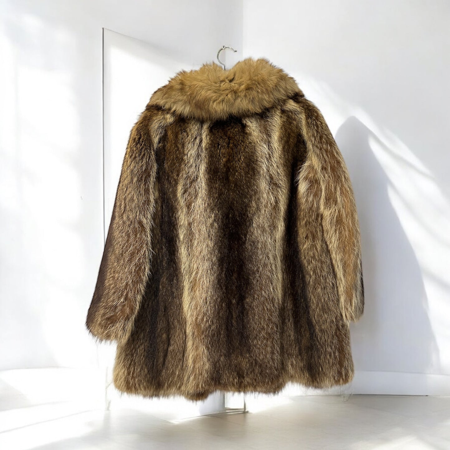 Vintage Real Fur Collar Coat