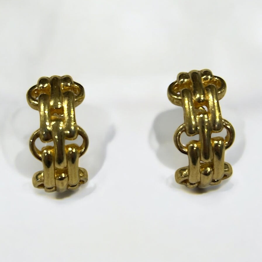Vintage Christian Dior half moon earrings