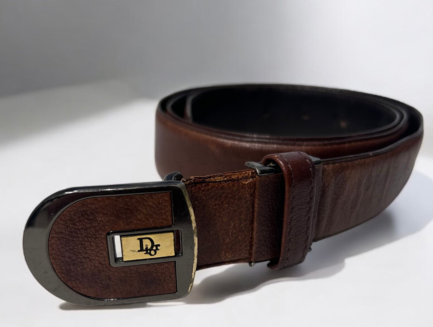 Vintage Dior leather belt