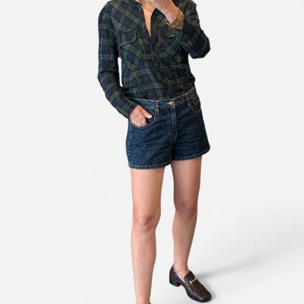 Isabel Marant Étoile Mid-Rise Denim Shorts