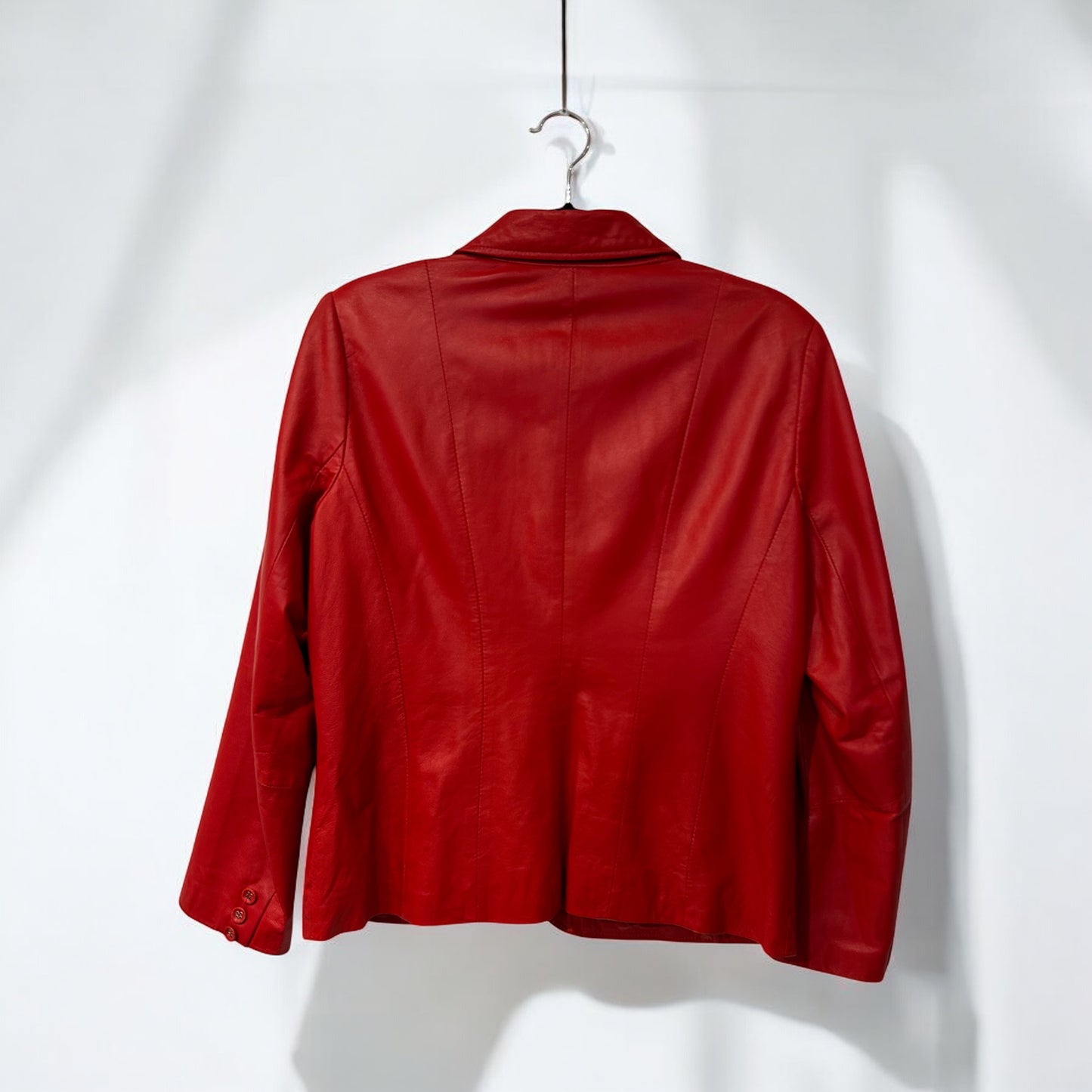 Vintage Red Leather Jacket