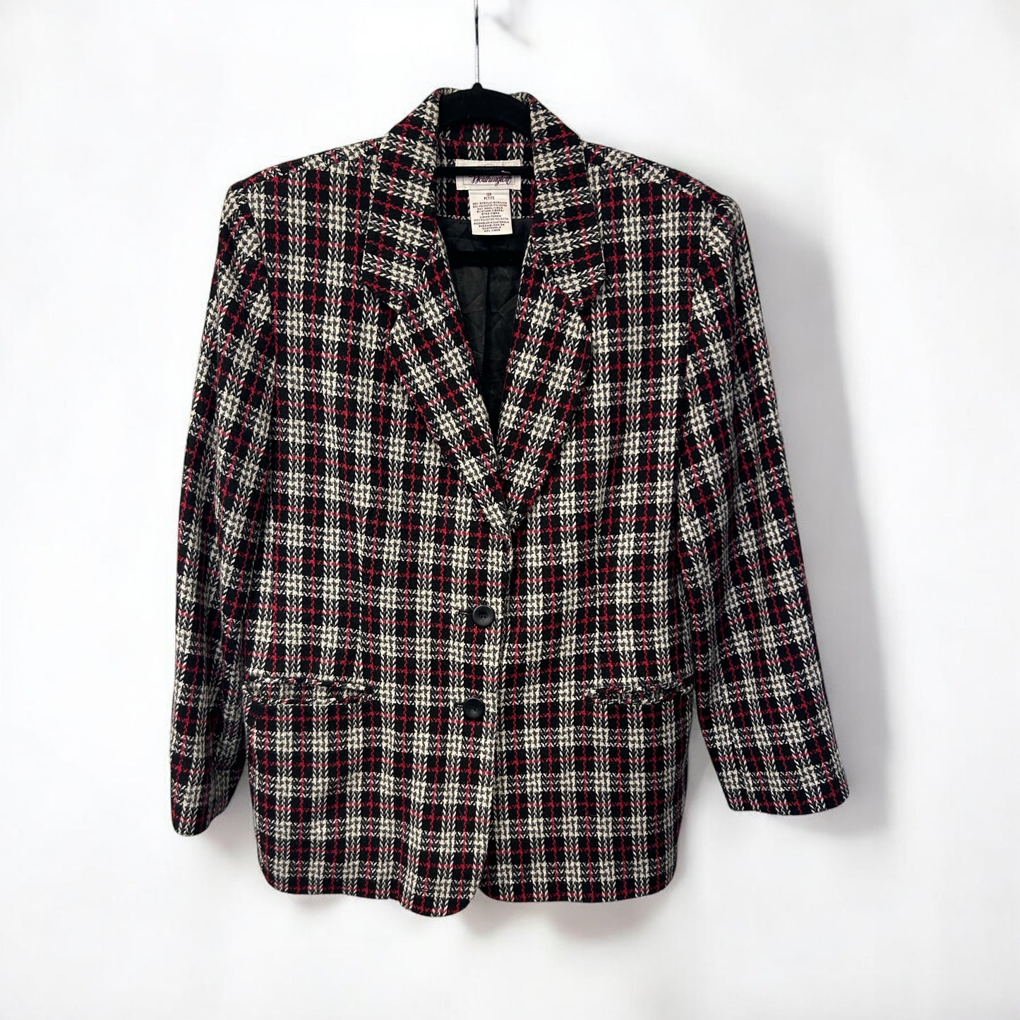 Vintage 1980s Checked Blazer