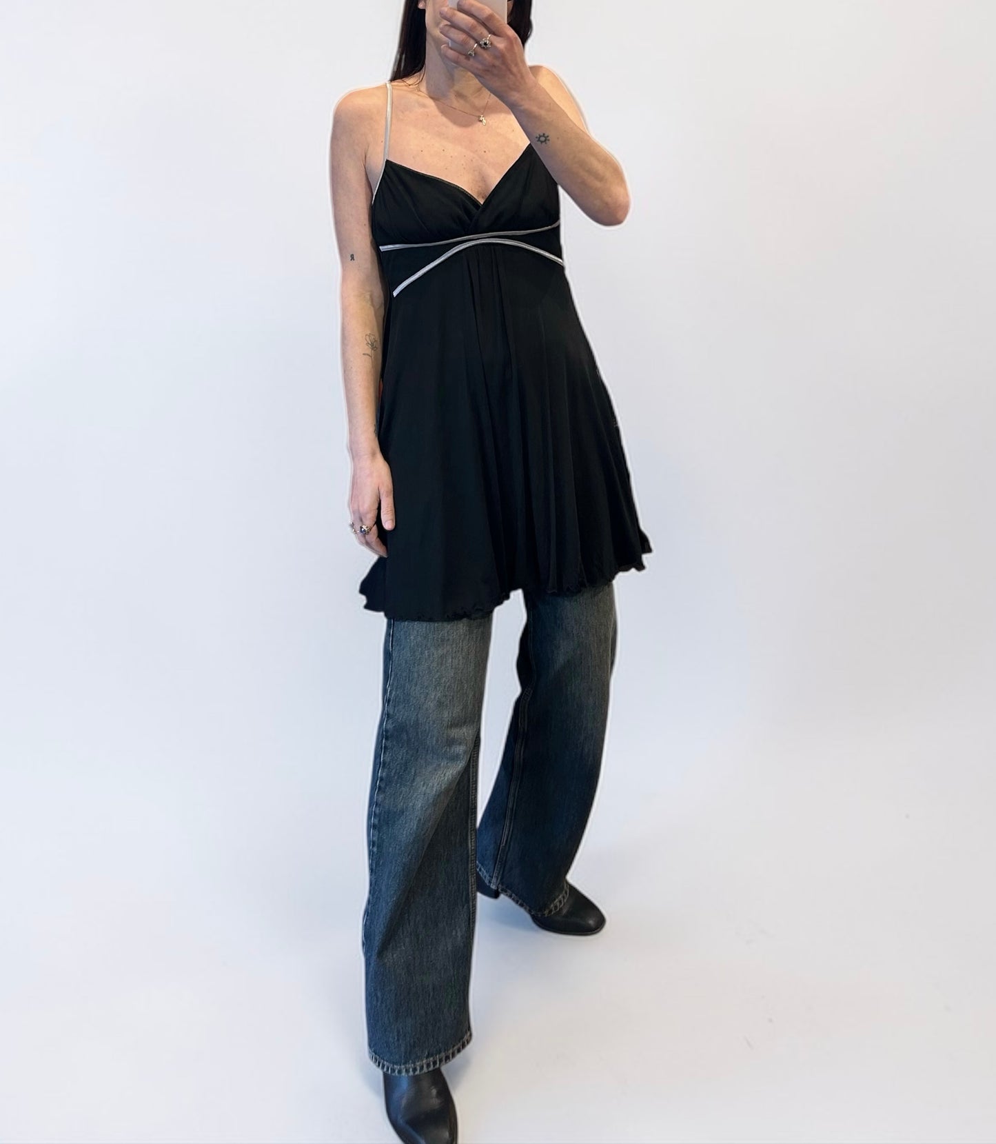 Y2K Amisu Black Mini Dress