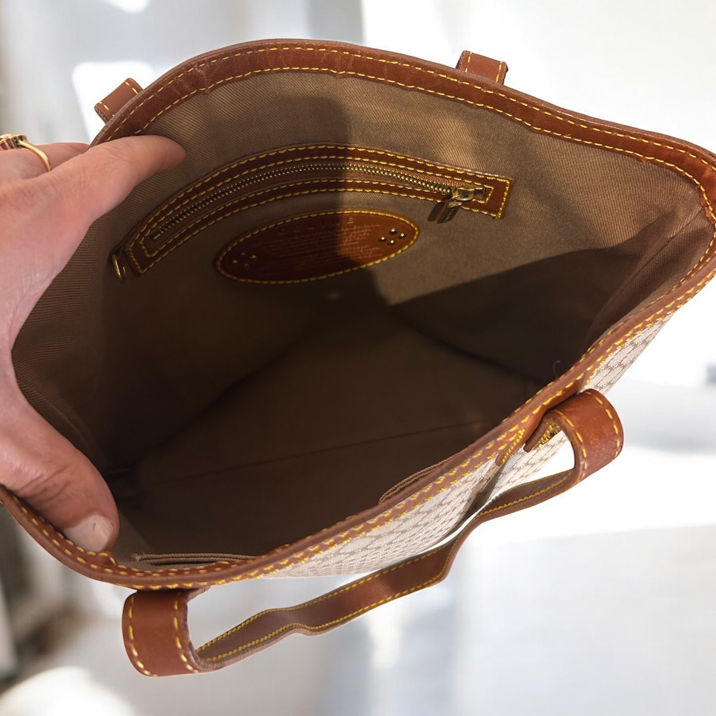Vintage Celine Macadam shoulder bag