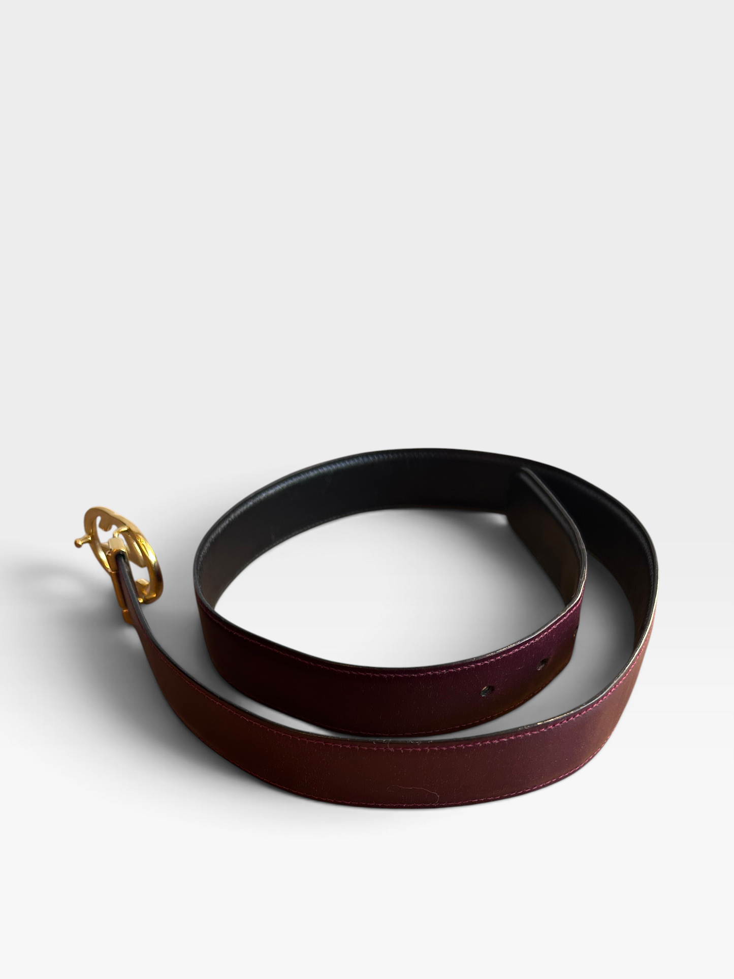 Vintage Gucci Reversible Leather GG Belt | Early 2000s