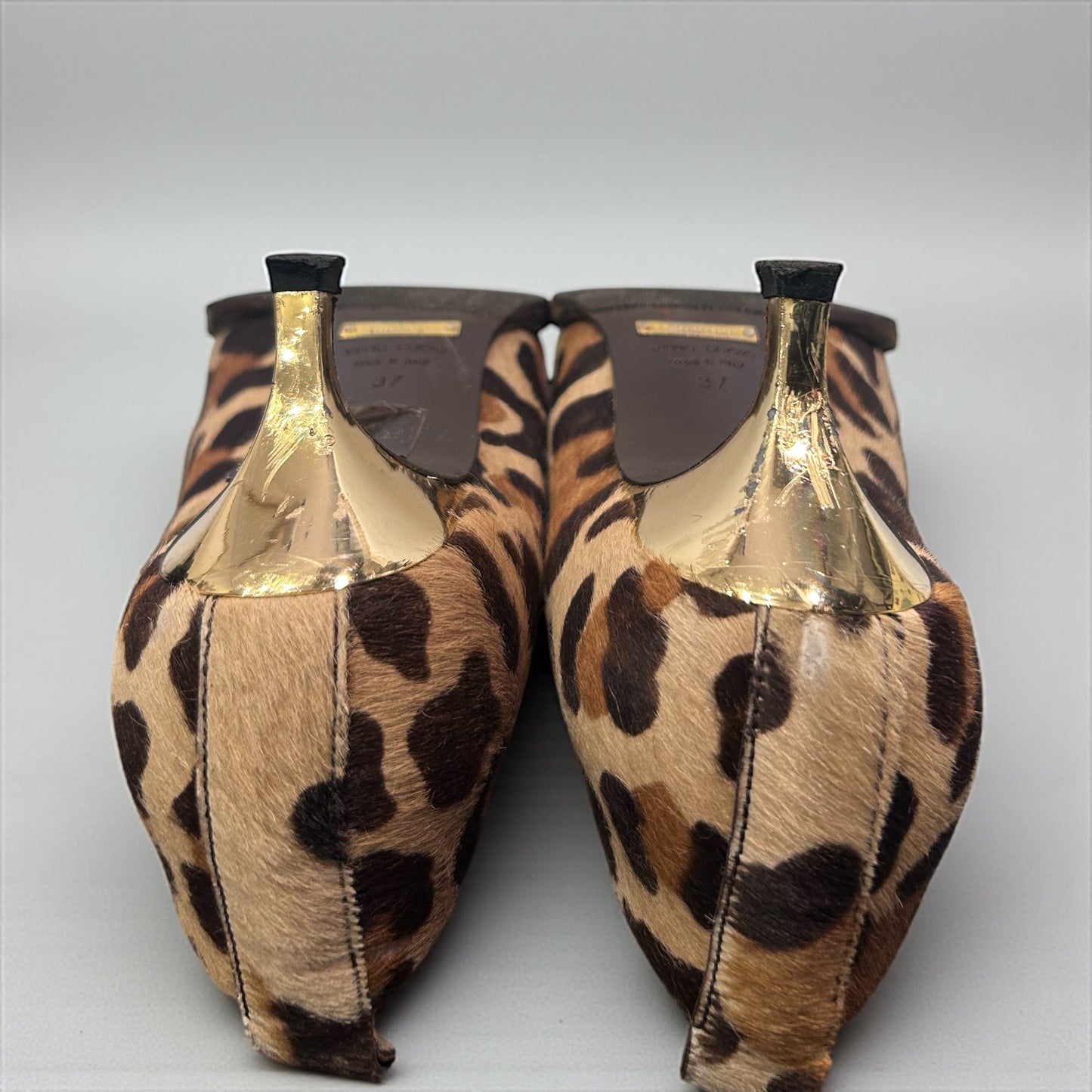 Dolce & Gabbana Leopard Harako Kitten Heel Shoes