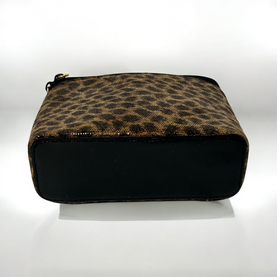 Vintage Loewe leopard hand bag