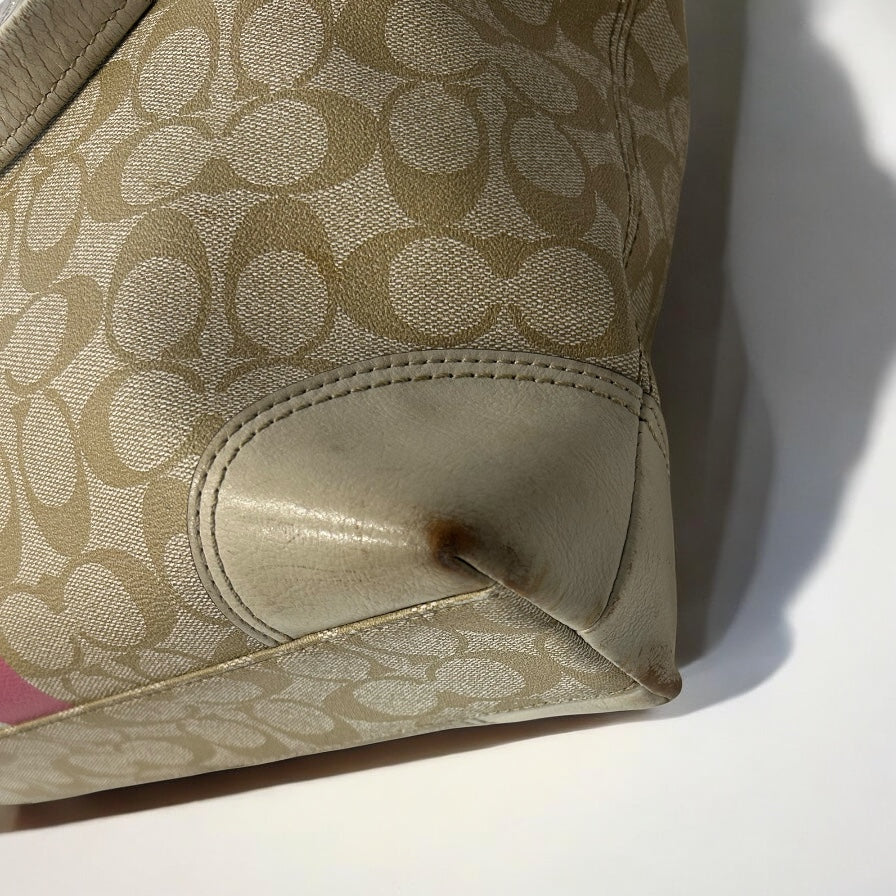 Vintage Coach monogram tote bag
