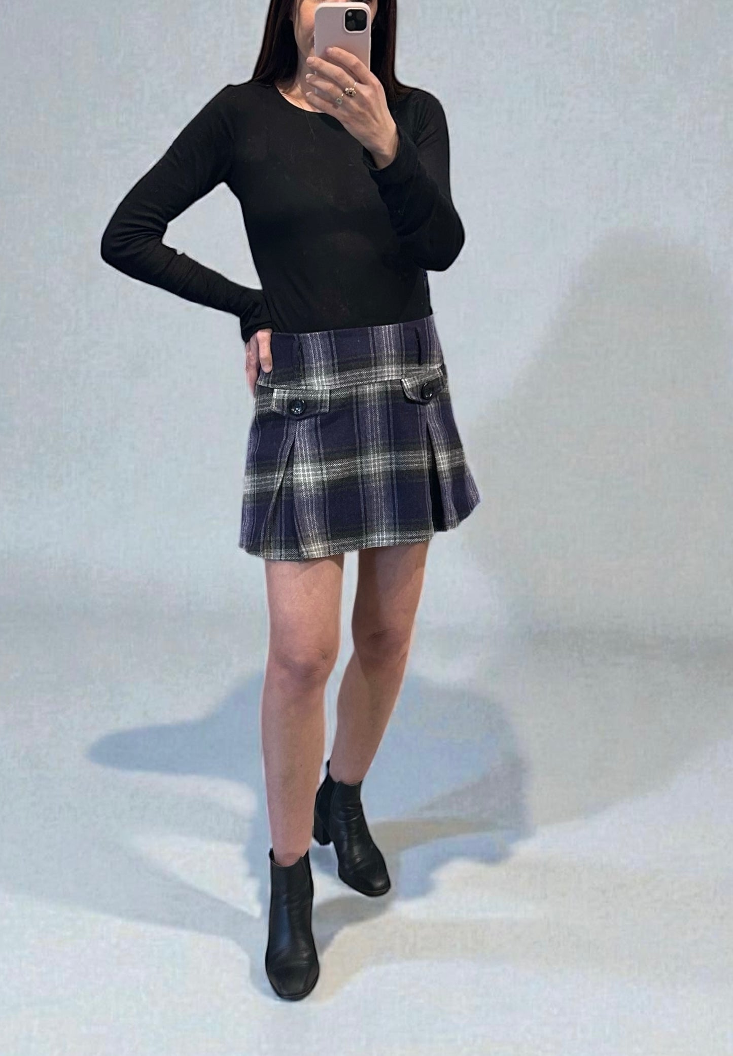 Y2K Jennifer Taylor Plaid Mini Skirt