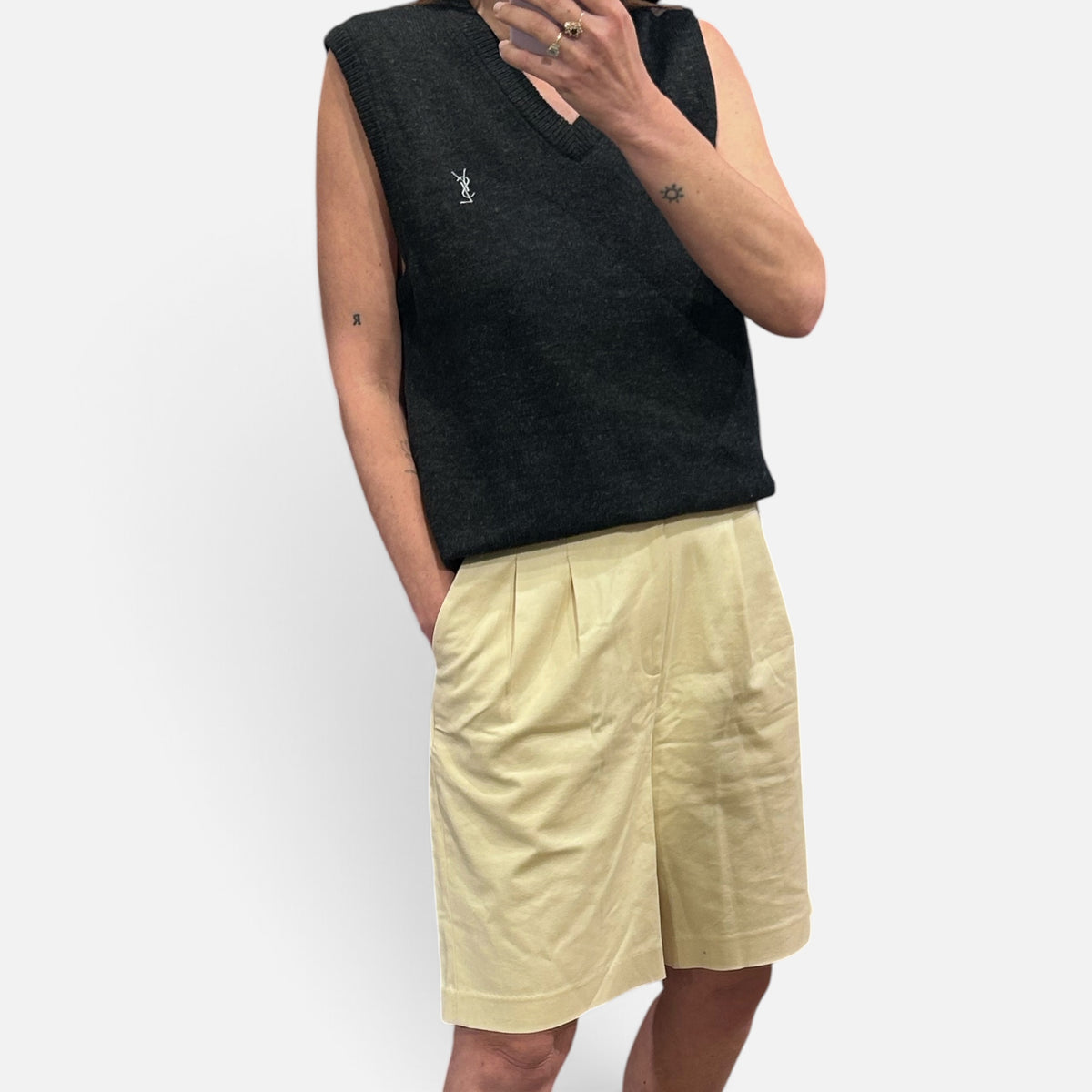 Vintage Yves Saint Laurent Wool Knit Vest | Late 1990s