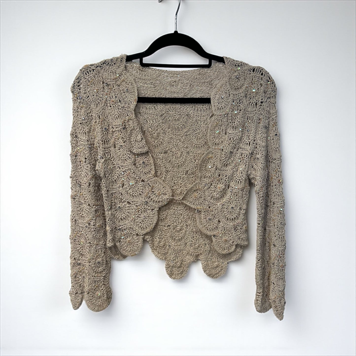Vintage Hand Made Crochet Cardigan