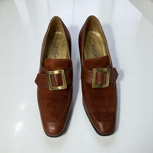 Vintage Ysl suede heeled shoes