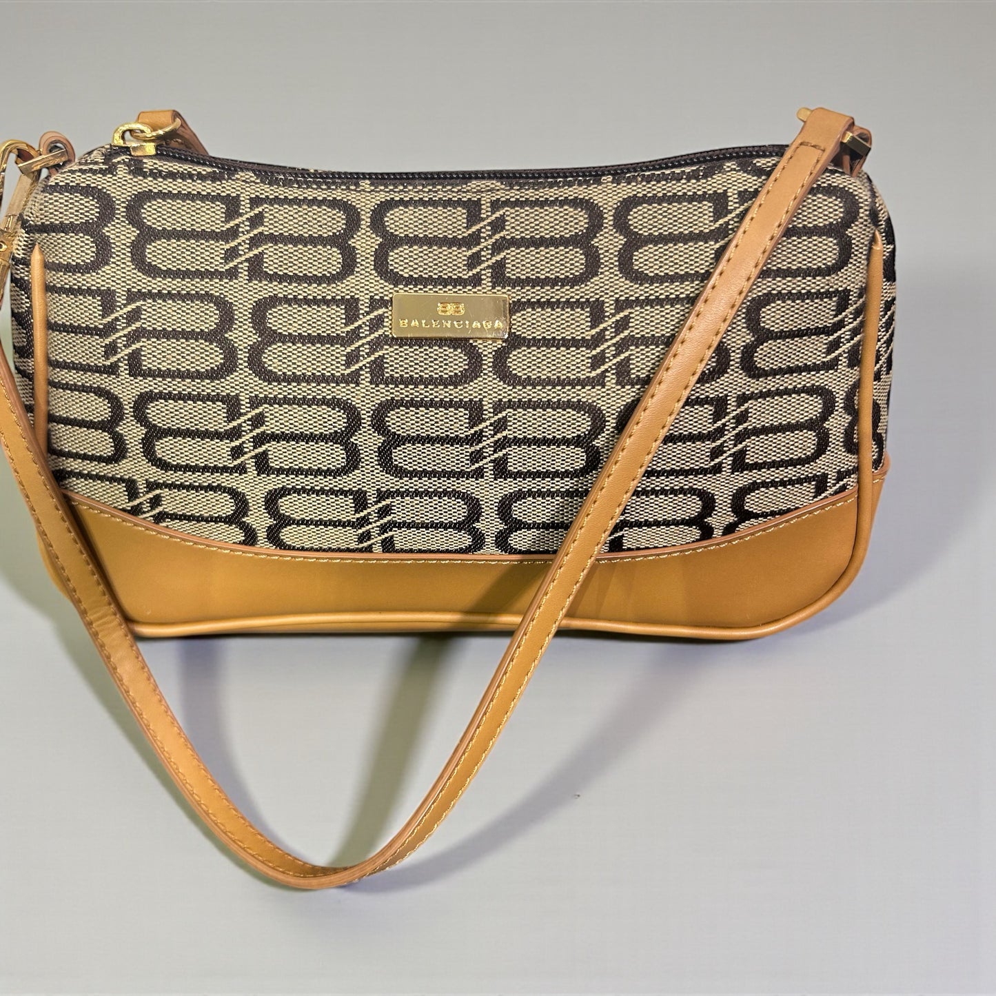 Vintage Balenciaga Monogram Shoulder Bag