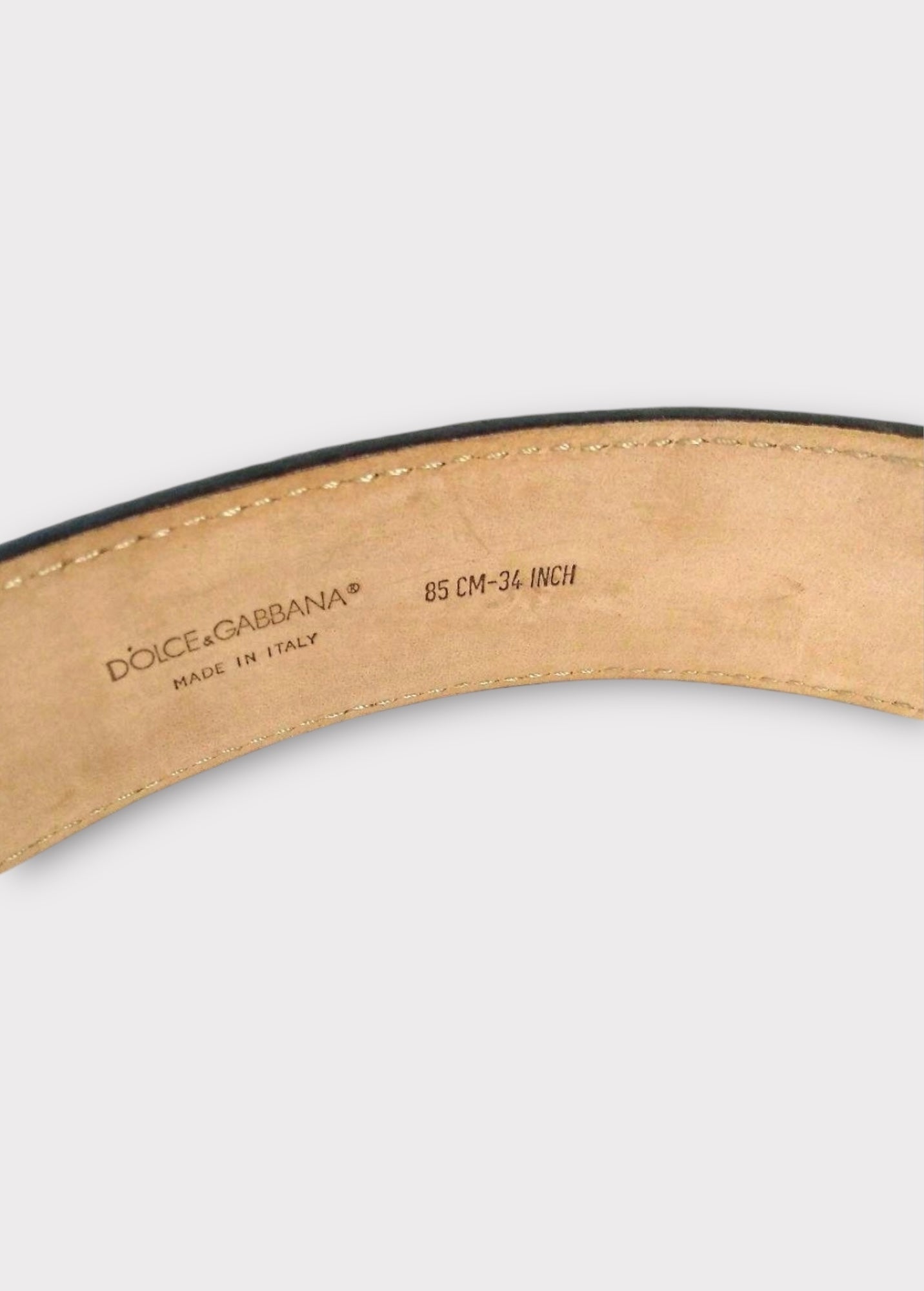 Y2K Dolce & Gabbana Leopard Harako Leather Belt