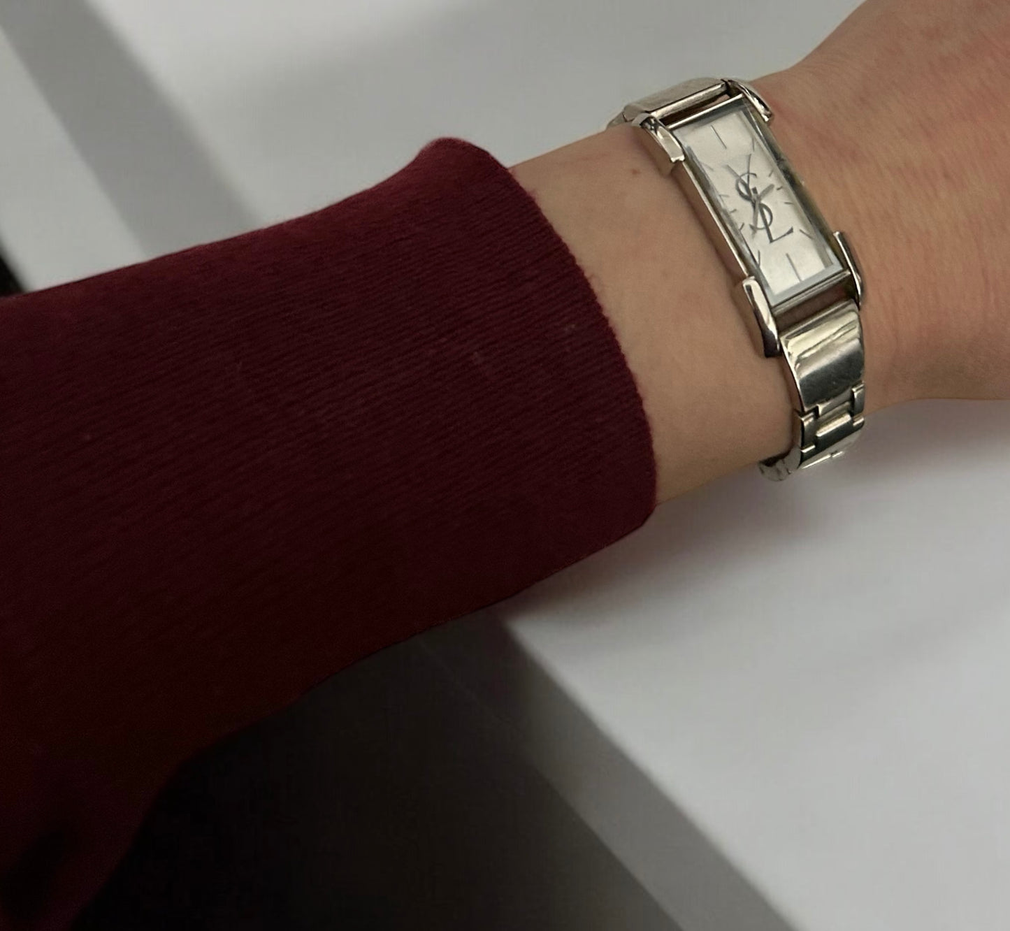 Vintage Ysl silver watch
