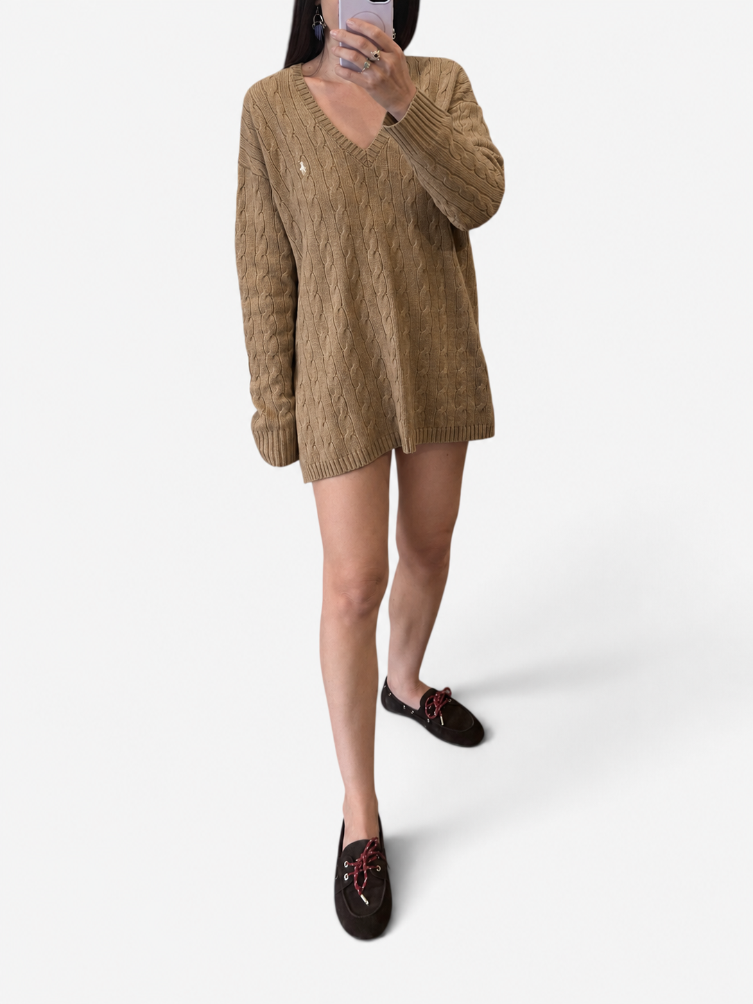 Polo Ralph Lauren Wool & Cashmere Cable Knit Sweater