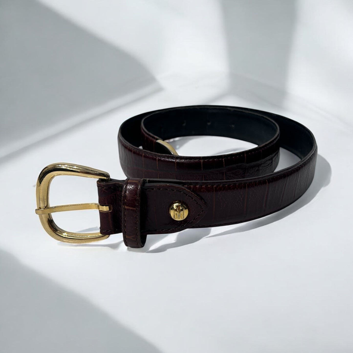 Vintage Moschino Leather Belt
