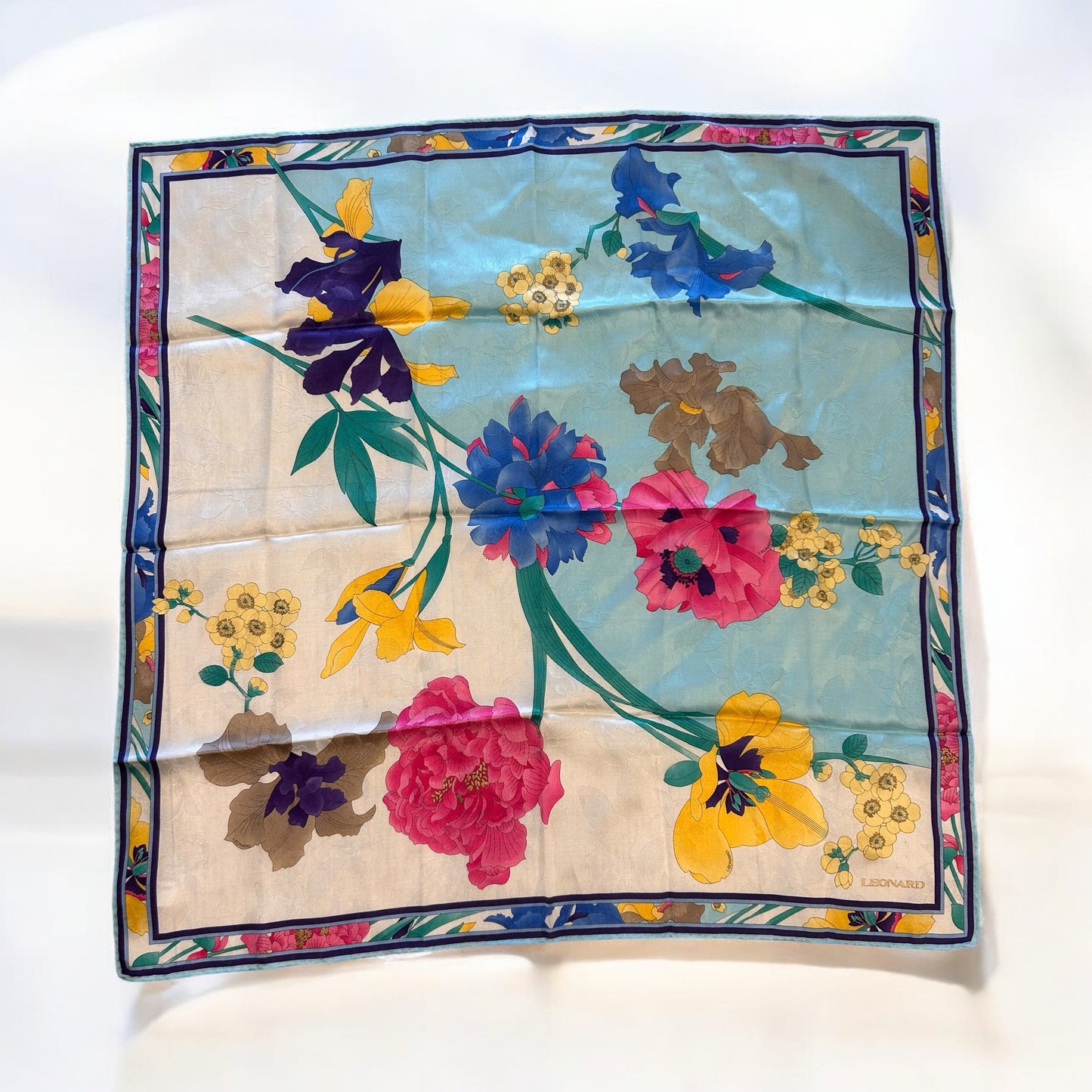 Vintage Leonardo Paris silk scarf