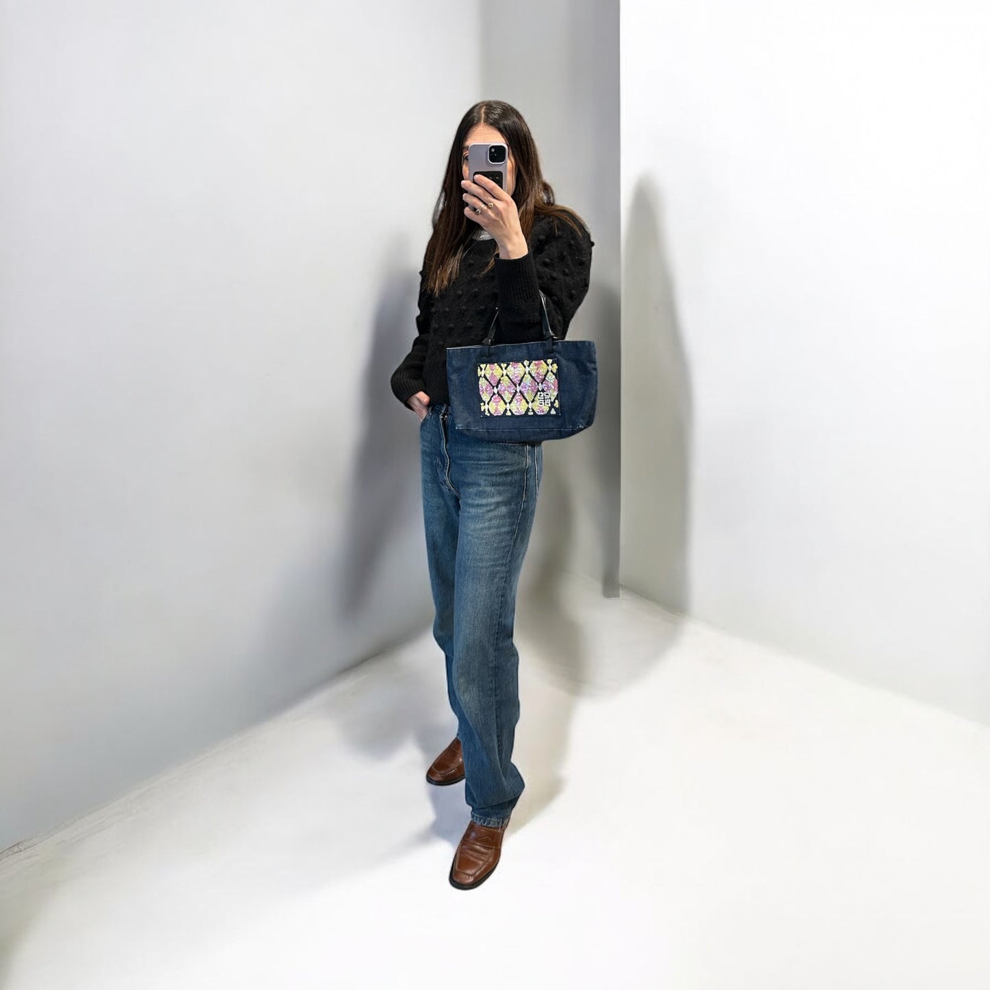 Y2K Givenchy Denim hand bag