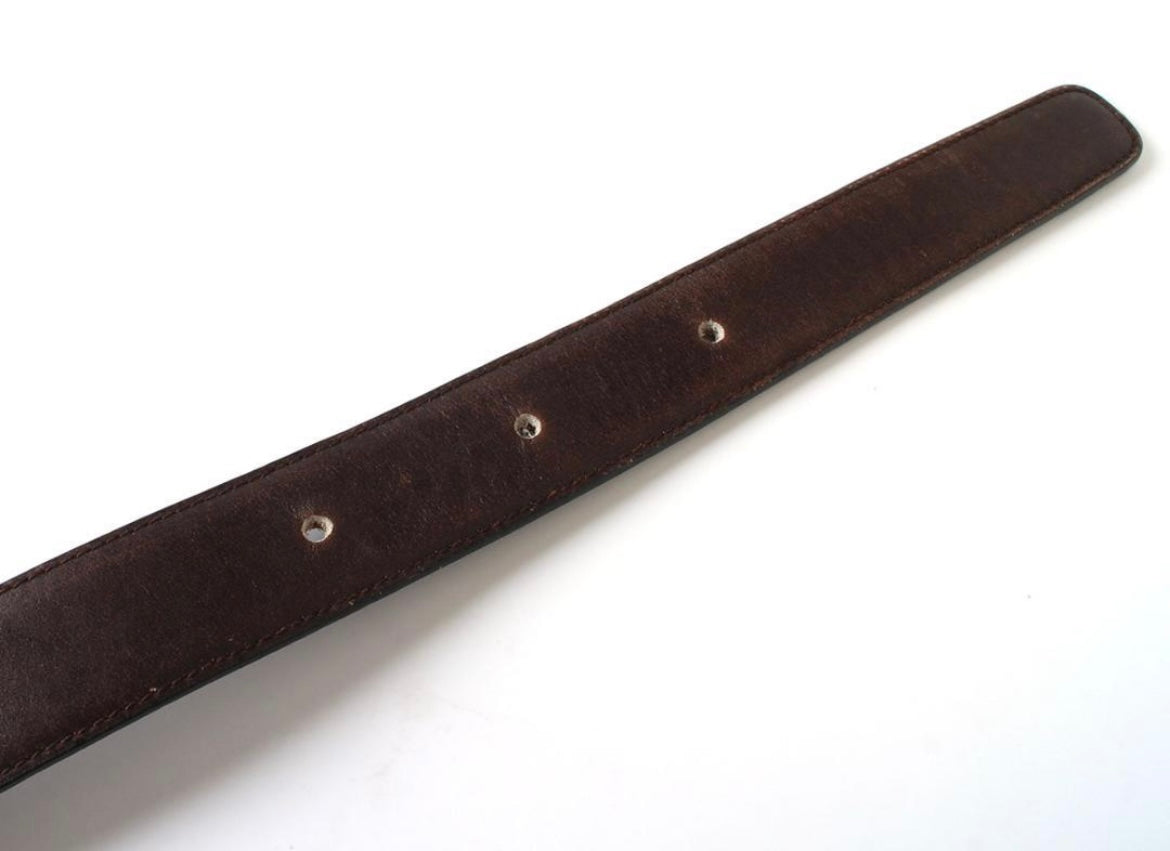 Vintage Gucci Dark brown leather belt