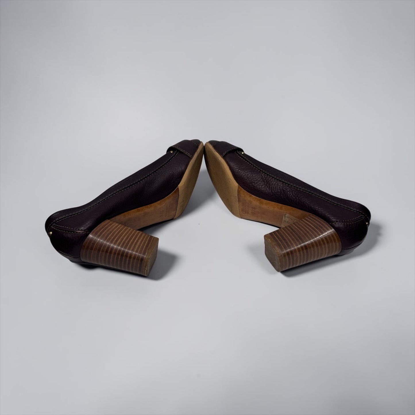 Vintage Chloé Leather Heels |Early 2000s ,Phoebe Philo Era
