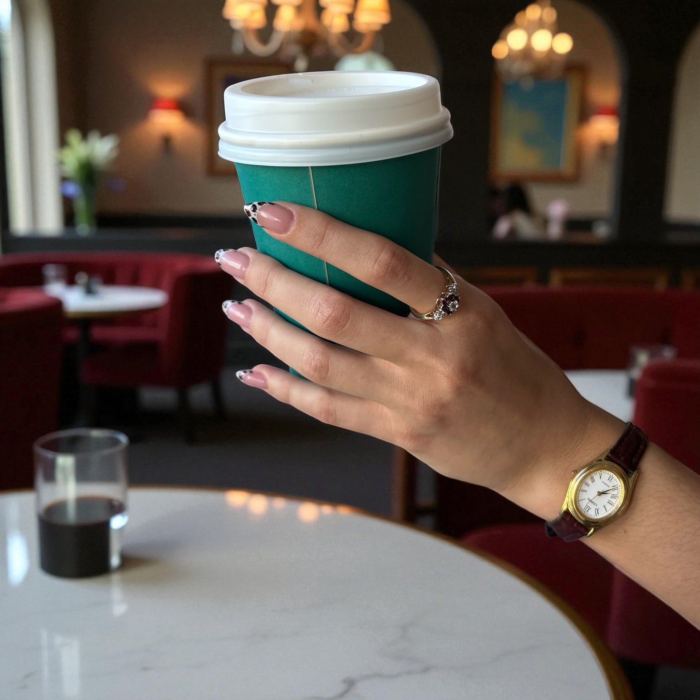 Vintage 14K Gold Cluster Ring