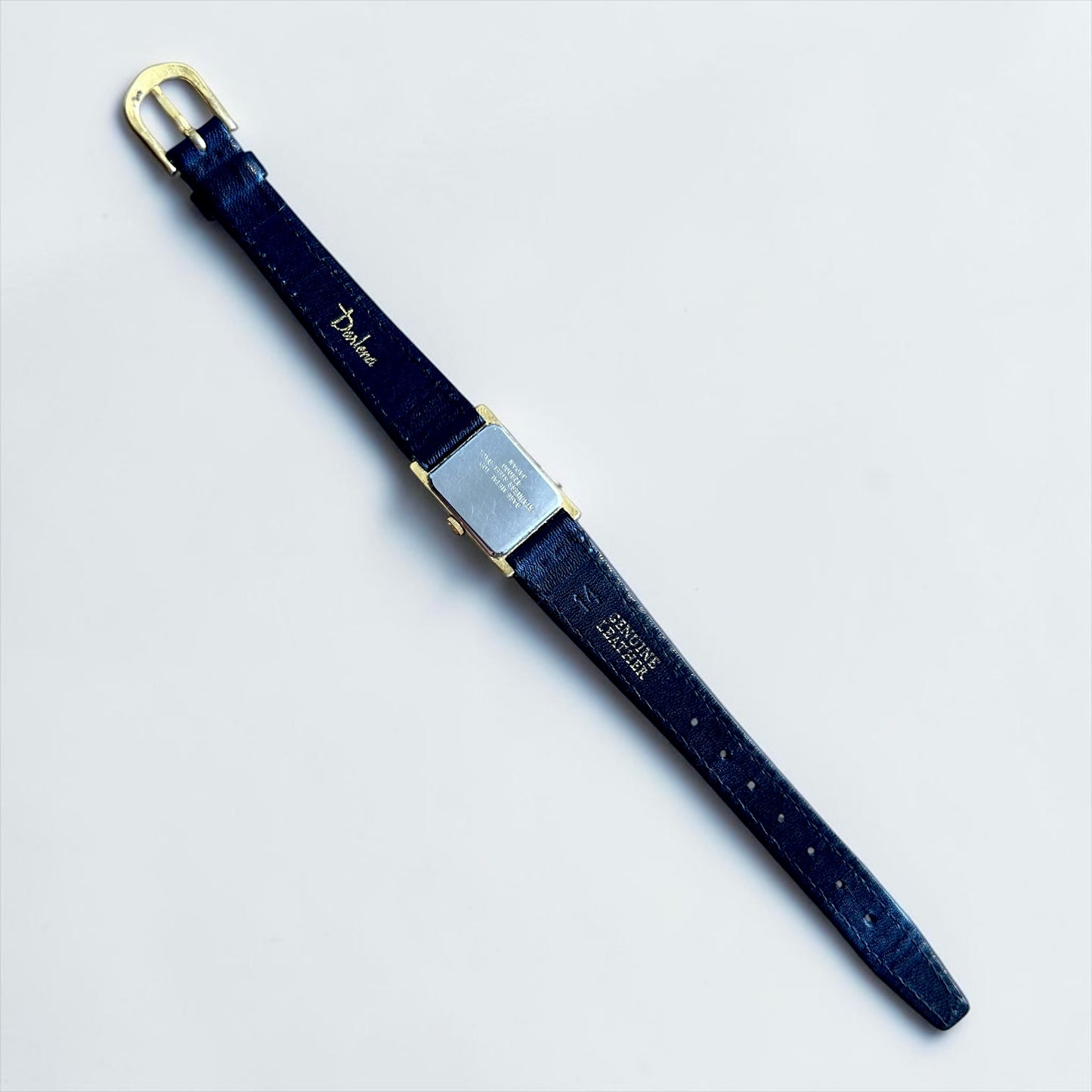 Vintage Accurist Rectangular Gold Tone Quartz Watch|Early 1990s