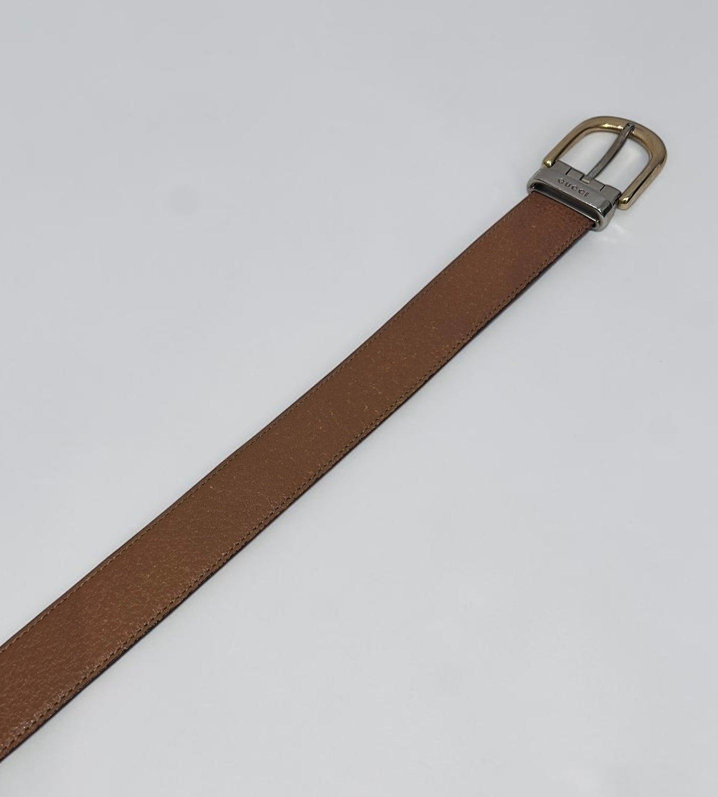 Vintage Gucci Brown Leather Belt