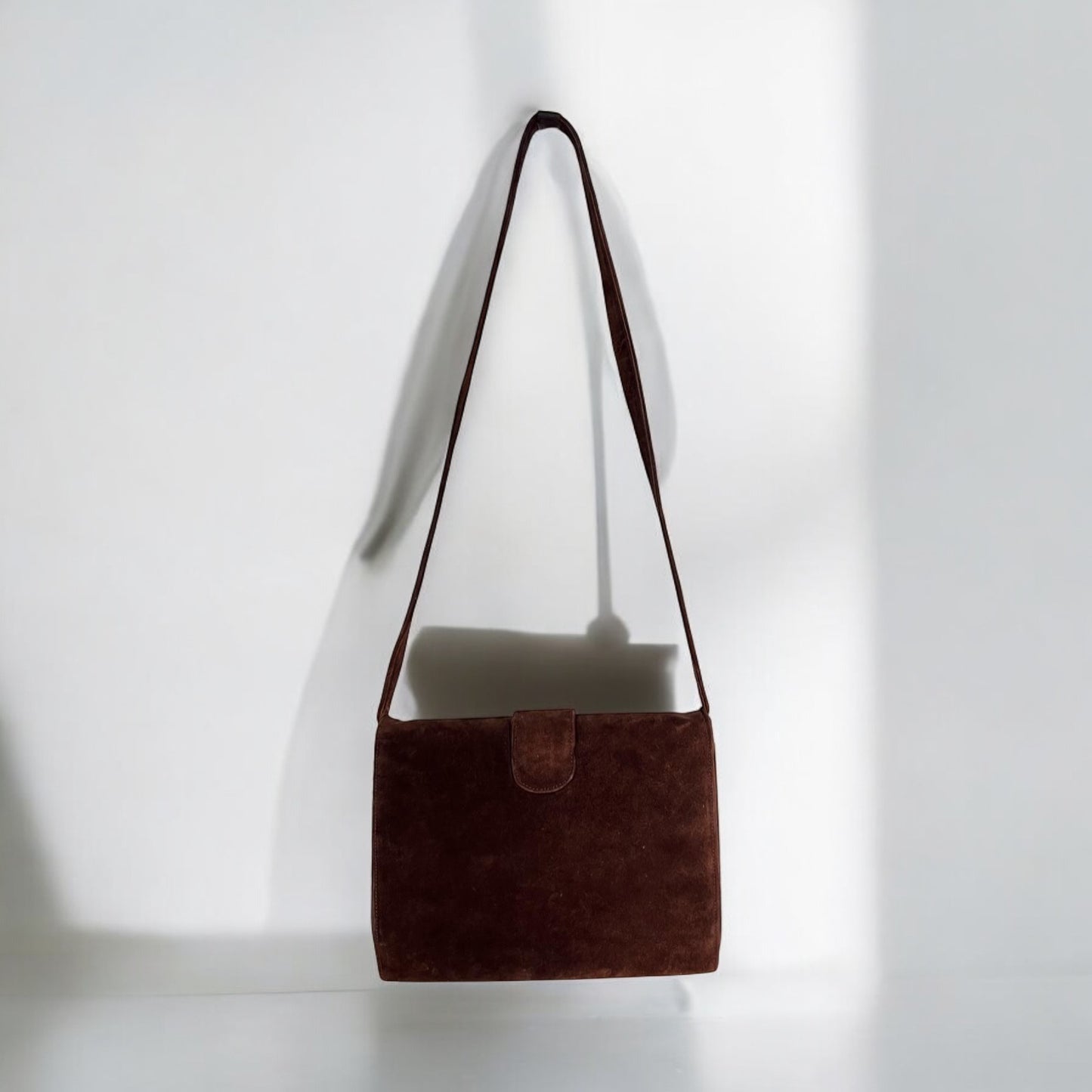 Vintage Gucci suede shoulder bag