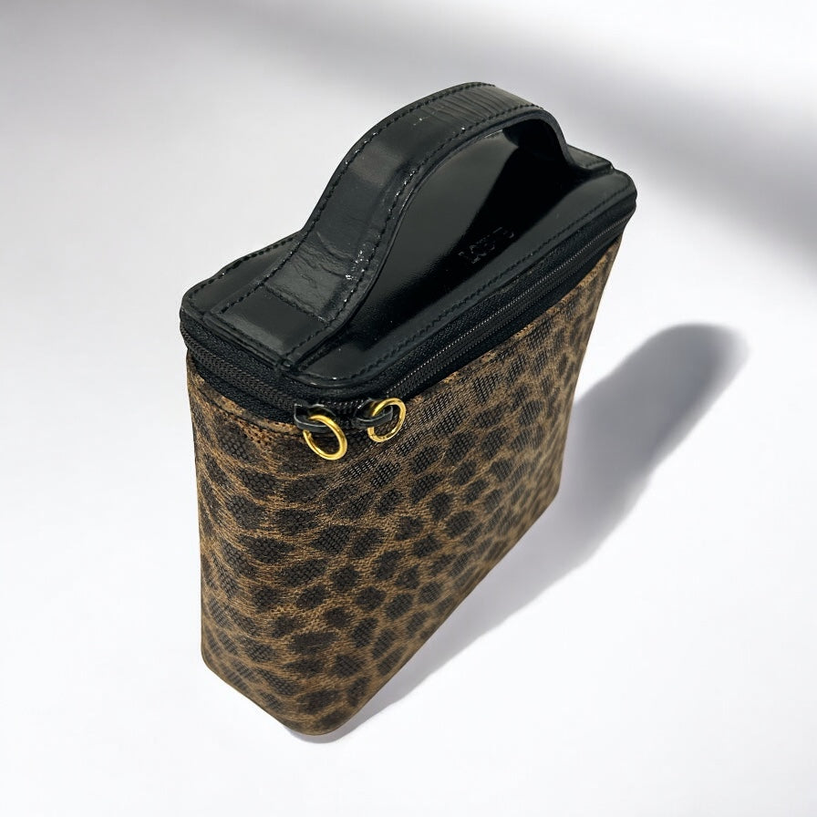 Vintage Loewe leopard hand bag