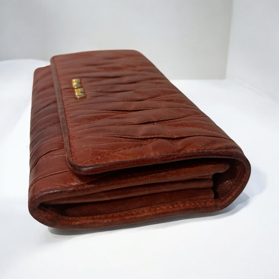 Miu Miu matelasse wallet
