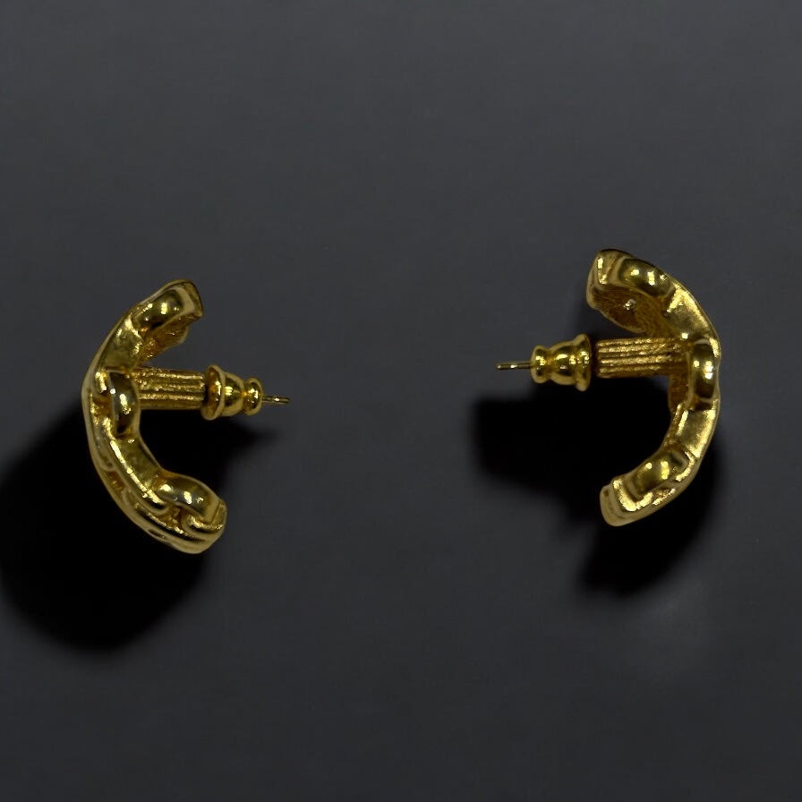 Vintage Christian Dior half moon earrings