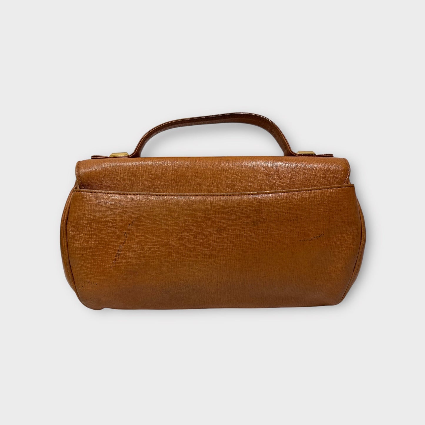 Vintage 80s Pierre Balmain Camel Leather Bag