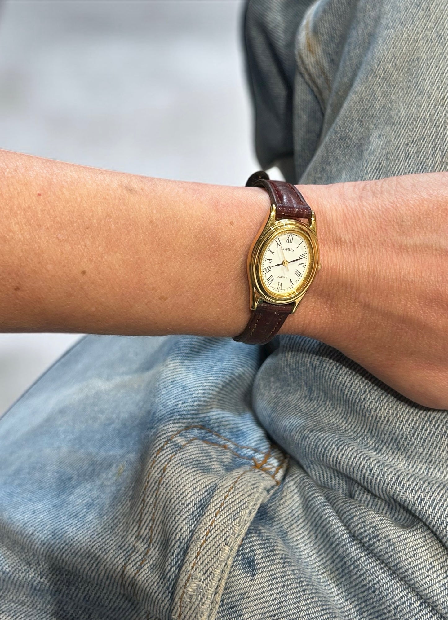 Vintage Lorus Gold-Plated Quartz Watch