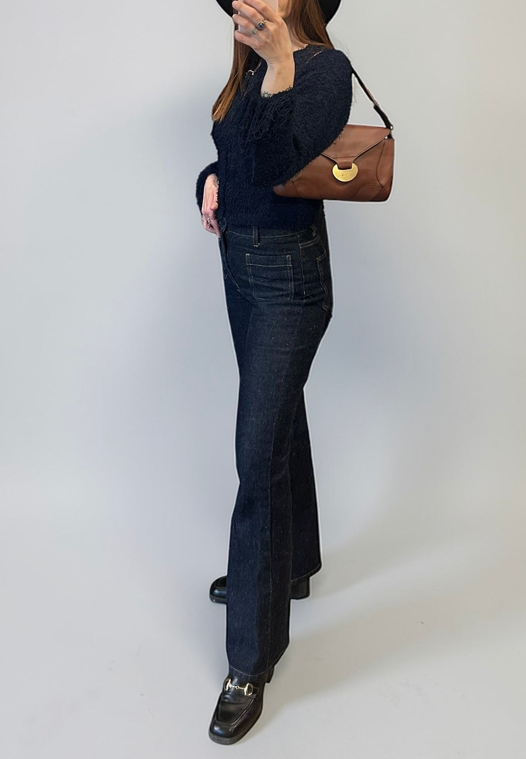 Vintage Chloé Brown Leather Shoulder Bag / Clutch |1990’s